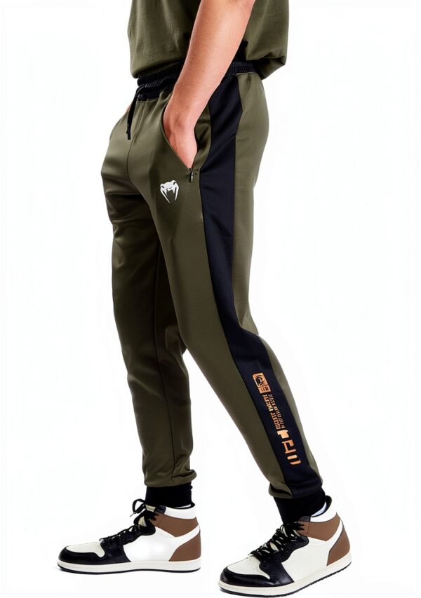 Pantaloni da ginnastica Venum uomo Khaki tasche laterali-2