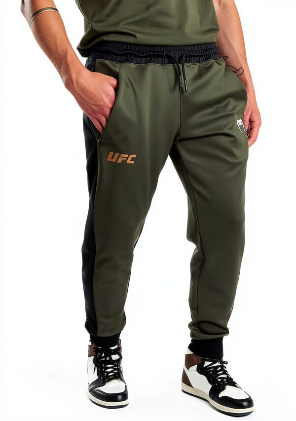 Pantaloni da ginnastica Venum uomo Khaki tasche laterali-4