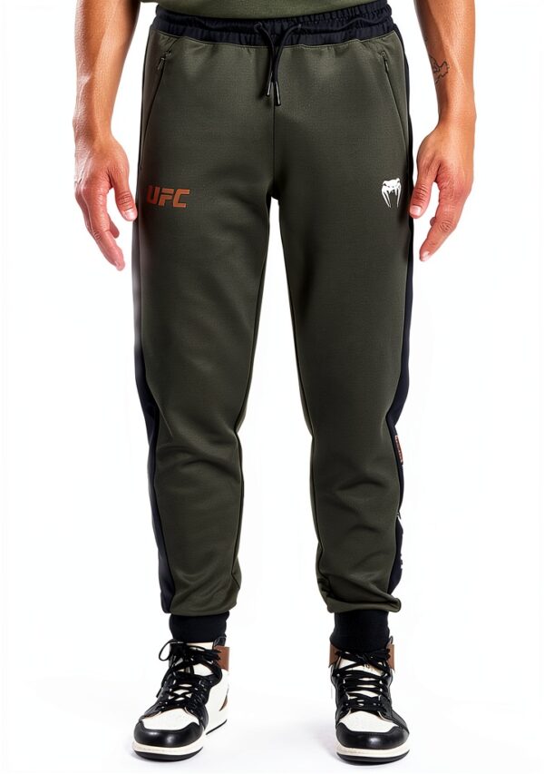 Pantaloni da ginnastica Venum uomo Khaki tasche laterali-0