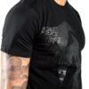 Maglietta sportiva Venum cotone atletico uomo nero-4