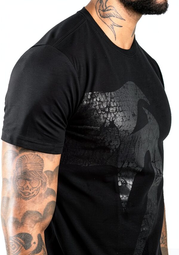Maglietta sportiva Venum cotone atletico uomo nero-4