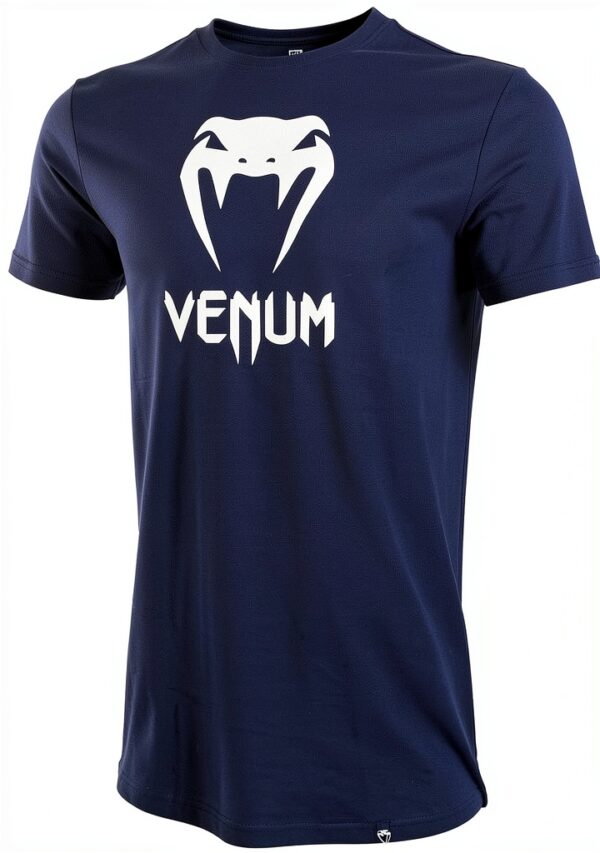 T-Shirt sportiva uomo cotone atletico Marina Blu-2
