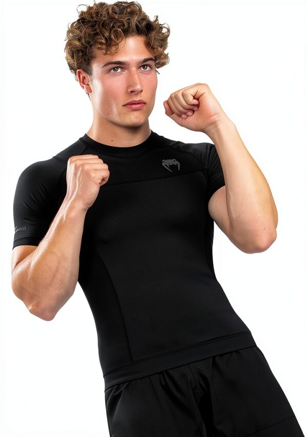 Rash Guard Nero per Uomo Jiu Jitsu-0