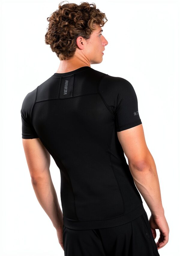Rash Guard Nero per Uomo Jiu Jitsu-3