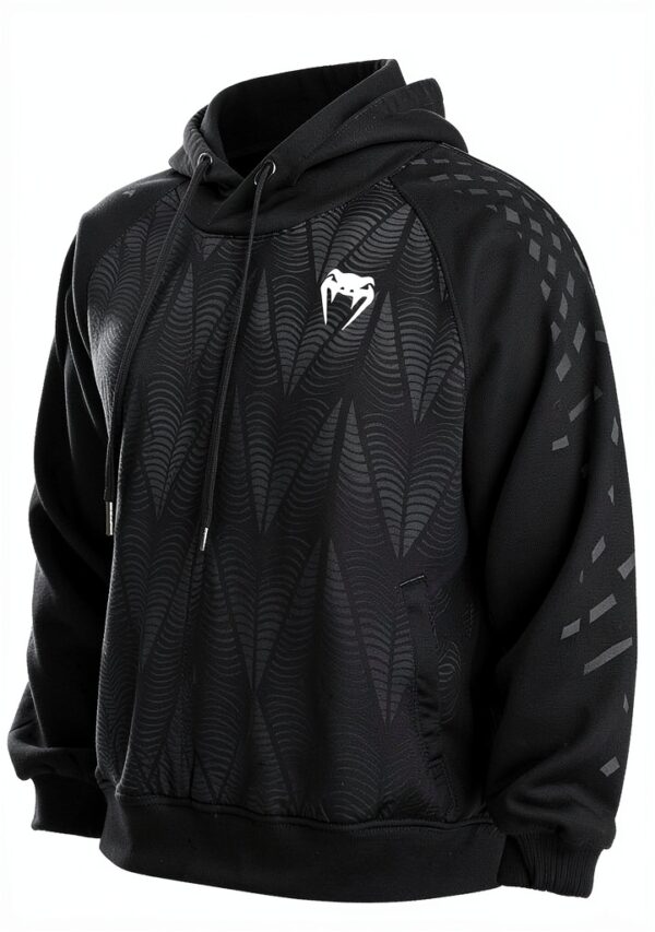 Felpa con cappuccio Venum Nero XL uomo con zip-5