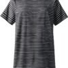 Maglietta donna Petit Bateau a righe in cotone Blu/Bianco XS‑XXS-1