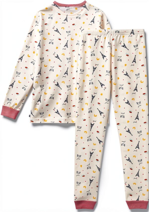 Petit Bateau Pigiama cotone Parigi Marshmallow/Multico 14-18 anni-1