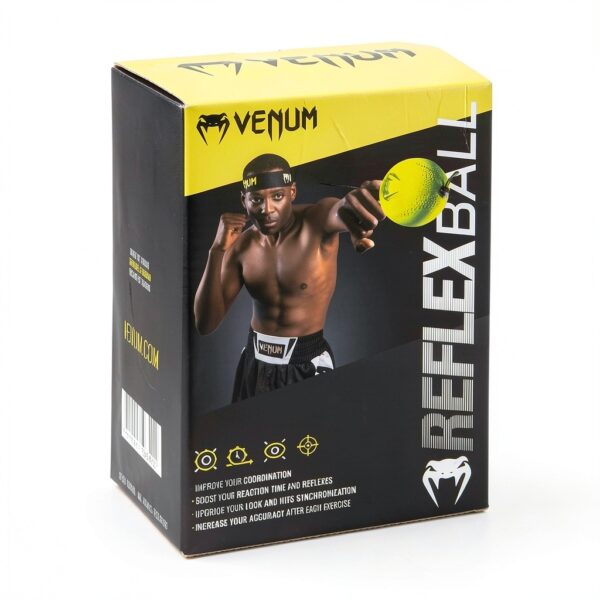 Palla Reflex Venum Neon Verde per Boxe e MMA 04028 116 Single-5