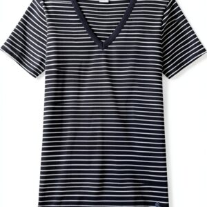 Maglietta donna Petit Bateau a righe in cotone Blu/Bianco XS‑XXS-0