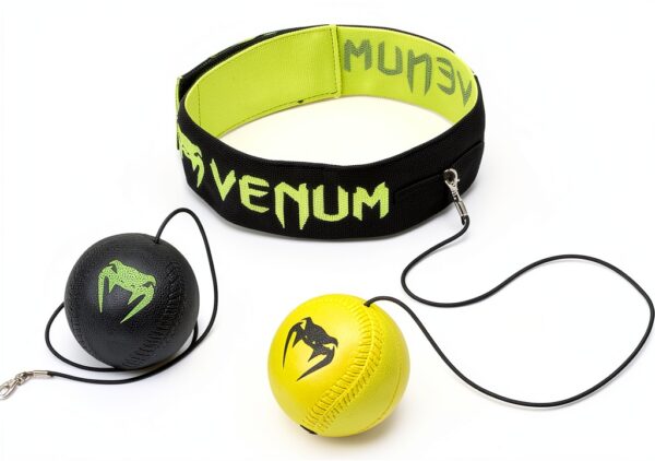 Palla Reflex Venum Neon Verde per Boxe e MMA 04028 116 Single-0