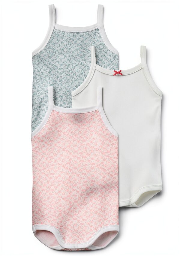 Petit Bateau Body Bambino 12-24 mesi Set 2 Stampa + 1 Tinta Unita-0