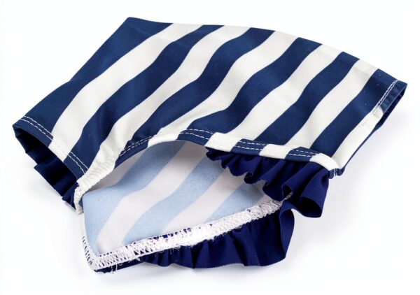 Costume da bagno per bambina Petit Bateau Blu/Bianco 6-24 mesi-3
