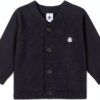 Cardigan bambino Petit Bateau in cotone blu 12 mesi-0