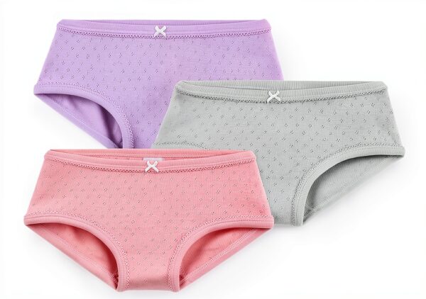 Petit Bateau Mutandine bambine cotone traforato vita alta A0E3K-0