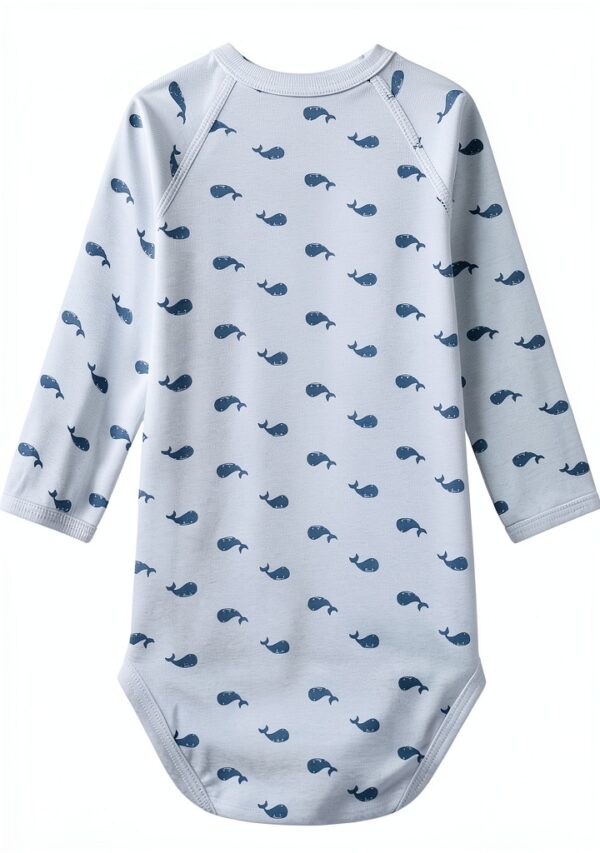 Petit Bateau Body Unisex Toudou/Alaska 6-12 mesi Collo V Manica Lunga-1