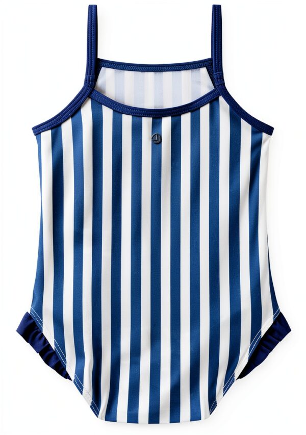 Costume da bagno per bambina Petit Bateau Blu/Bianco 6-24 mesi-1