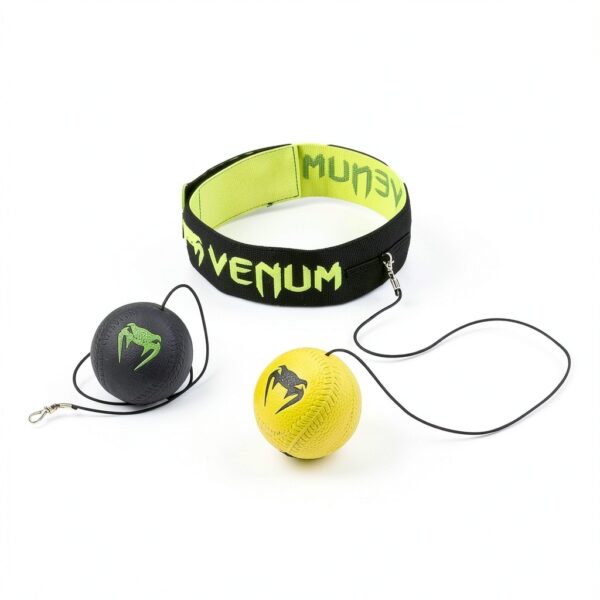 Palla Reflex Venum Neon Verde per Boxe e MMA 04028 116 Single-1