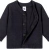 Cardigan bambino Petit Bateau in cotone blu 12 mesi-2