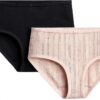 Mutandine vita alta Petit Bateau donna 1x1 traforate colore Variant 1-0