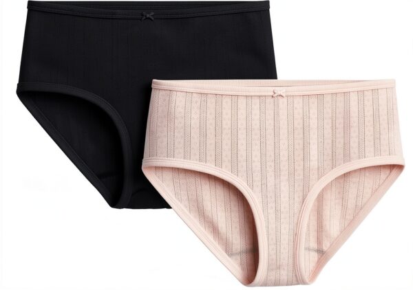 Mutandine vita alta Petit Bateau donna 1x1 traforate colore Variant 1-0