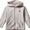 Felpa con cappuccio Petit Bateau grigia per bambini 3-12 anni-0