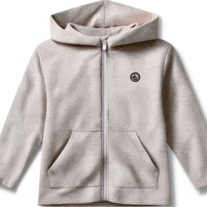 Felpa con cappuccio Petit Bateau grigia per bambini 3-12 anni-0