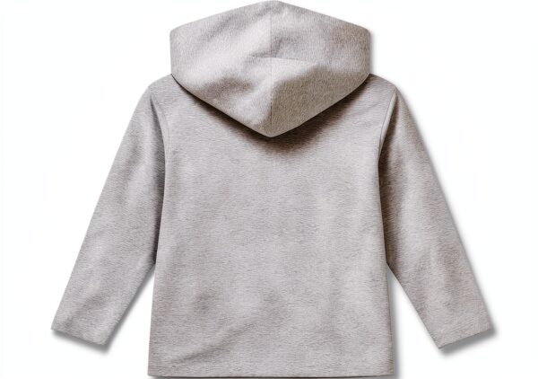 Felpa con cappuccio Petit Bateau grigia per bambini 3-12 anni-1