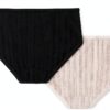 Mutandine vita alta Petit Bateau donna 1x1 traforate colore Variant 1-1