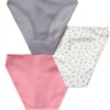 Petit Bateau Set Mutandine Donna Cotone Traforato Multicolore XS-1