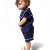 Petit Bateau Body e Shorts Blu 0-24 mesi - Set 2 pezzi A0CKW-1