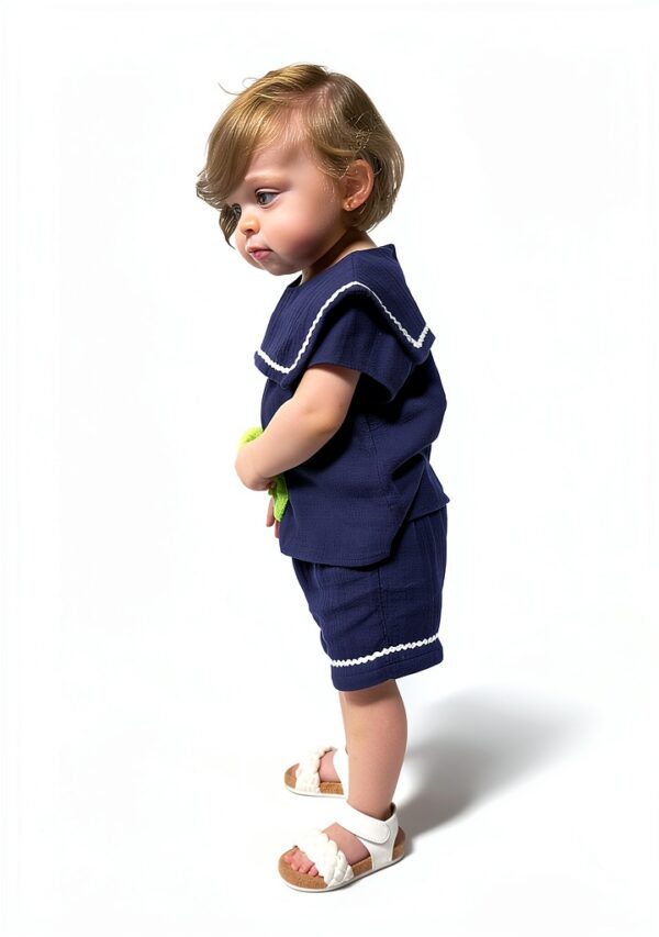 Petit Bateau Body e Shorts Blu 0-24 mesi - Set 2 pezzi A0CKW-1