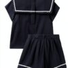 Petit Bateau Body e Shorts Blu 0-24 mesi - Set 2 pezzi A0CKW-5
