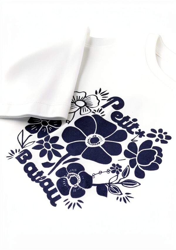 Maglietta bambina Petit Bateau T-shirt cotone elastico colore Latte-2