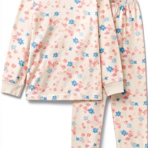 Camicie da notte Petit Bateau, colore Milk/Multico, taglie 2‑12-0