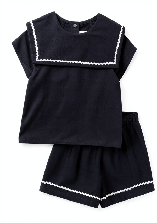 Petit Bateau Body e Shorts Blu 0-24 mesi - Set 2 pezzi A0CKW-4