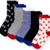 Petit Bateau calze bambini in cotone barche, set 5 paia 31-34-0
