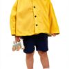 Mantello da bagno Petit Bateau Bimbo 0-24 Accappatoio Giallo A08FA-2