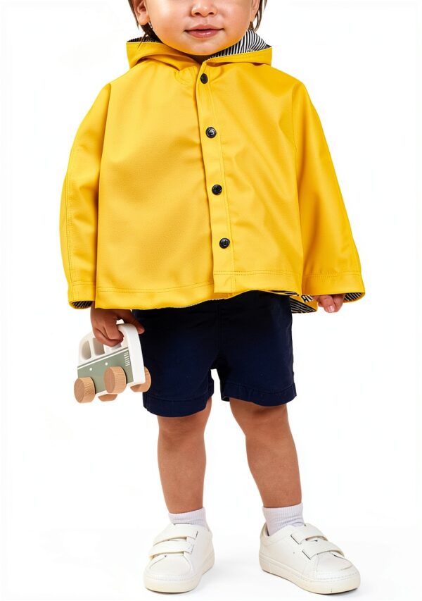 Mantello da bagno Petit Bateau Bimbo 0-24 Accappatoio Giallo A08FA-2