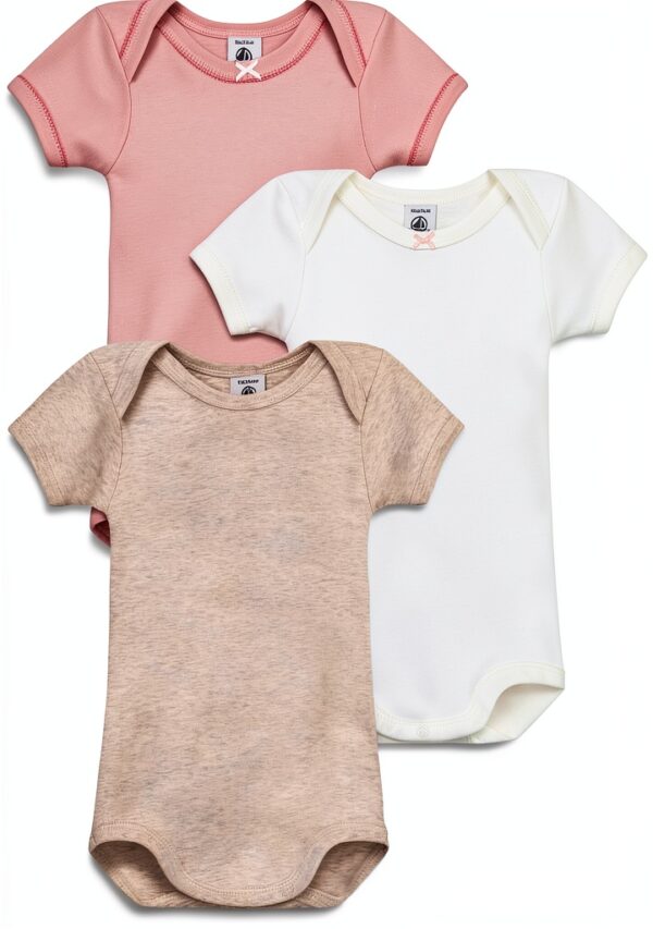 Body Petit Bateau A0CWZ Noì 0-24 mesi Pacco da 3 Cotone 100%-0