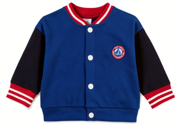 Giacca in pile Petit Bateau bimbo 0-24 mesi, colore Olympic/Sera-0