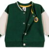Cappotto bambino Petit Bateau Camarade Evergreen/Milk 6-24 mesi-3