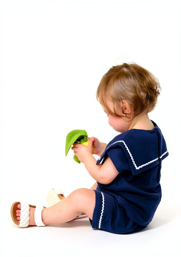 Petit Bateau Body e Shorts Blu 0-24 mesi - Set 2 pezzi A0CKW-3