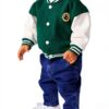 Cappotto bambino Petit Bateau Camarade Evergreen/Milk 6-24 mesi-5