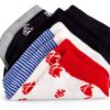 Petit Bateau calze bambini in cotone barche, set 5 paia 31-34-1