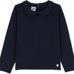 Maglietta a maniche lunghe Petit Bateau bambine modello A05FX Blu-0