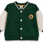 Cappotto bambino Petit Bateau Camarade Evergreen/Milk 6-24 mesi-0