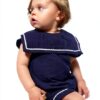 Petit Bateau Body e Shorts Blu 0-24 mesi - Set 2 pezzi A0CKW-2