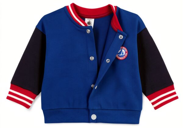 Giacca in pile Petit Bateau bimbo 0-24 mesi, colore Olympic/Sera-2