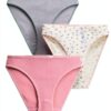 Petit Bateau Set Mutandine Donna Cotone Traforato Multicolore XS-0