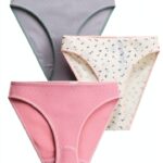 Petit Bateau Set Mutandine Donna Cotone Traforato Multicolore XS-0